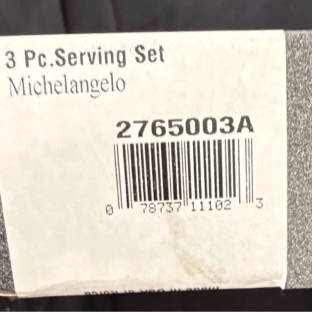 ONEIDA Michelangelo Stainless Steel 3-Pc Serving Set Fork Spoon Knife‎ - Picture 5 of 8